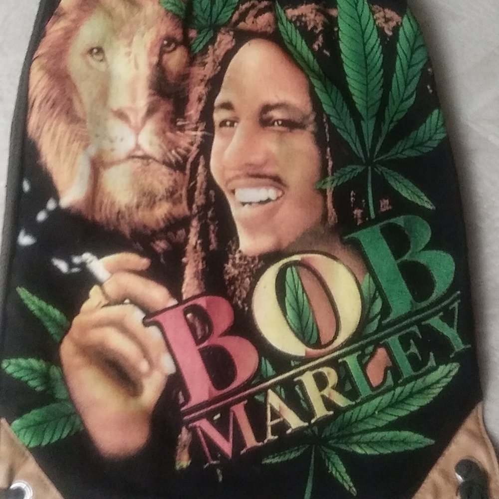 Bob Marley Jean Drawstring Backpack - image 1